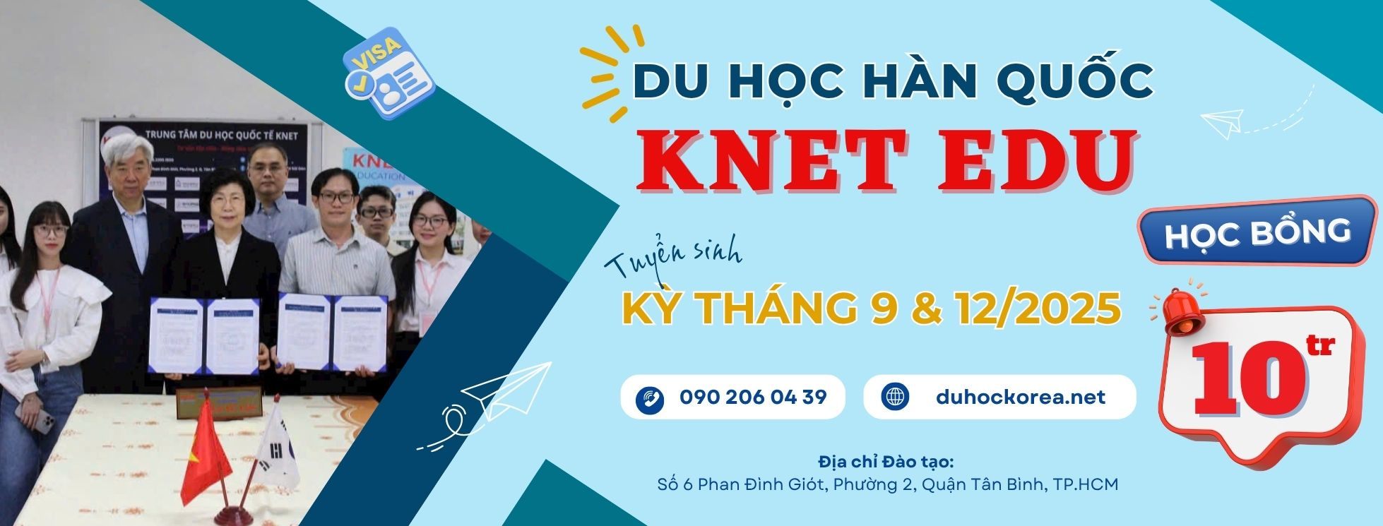 Trung tâm Du Học Hàn Quốc - Knet Sài Gòn - Tân Bình