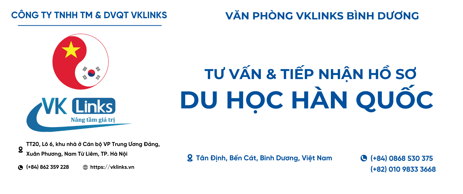 Trung tâm Du học Hàn Quốc - VKLinks - Thủ Dầu Một