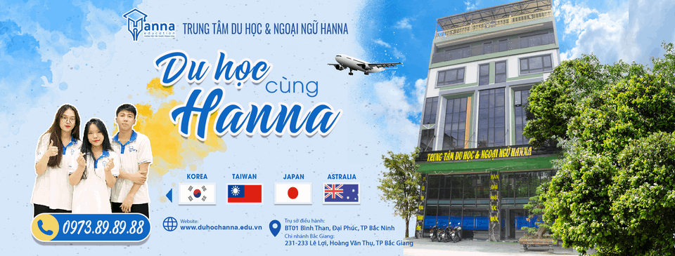 Trung tâm Du học & Ngoại ngữ Hanna - Tp Bắc Ninh