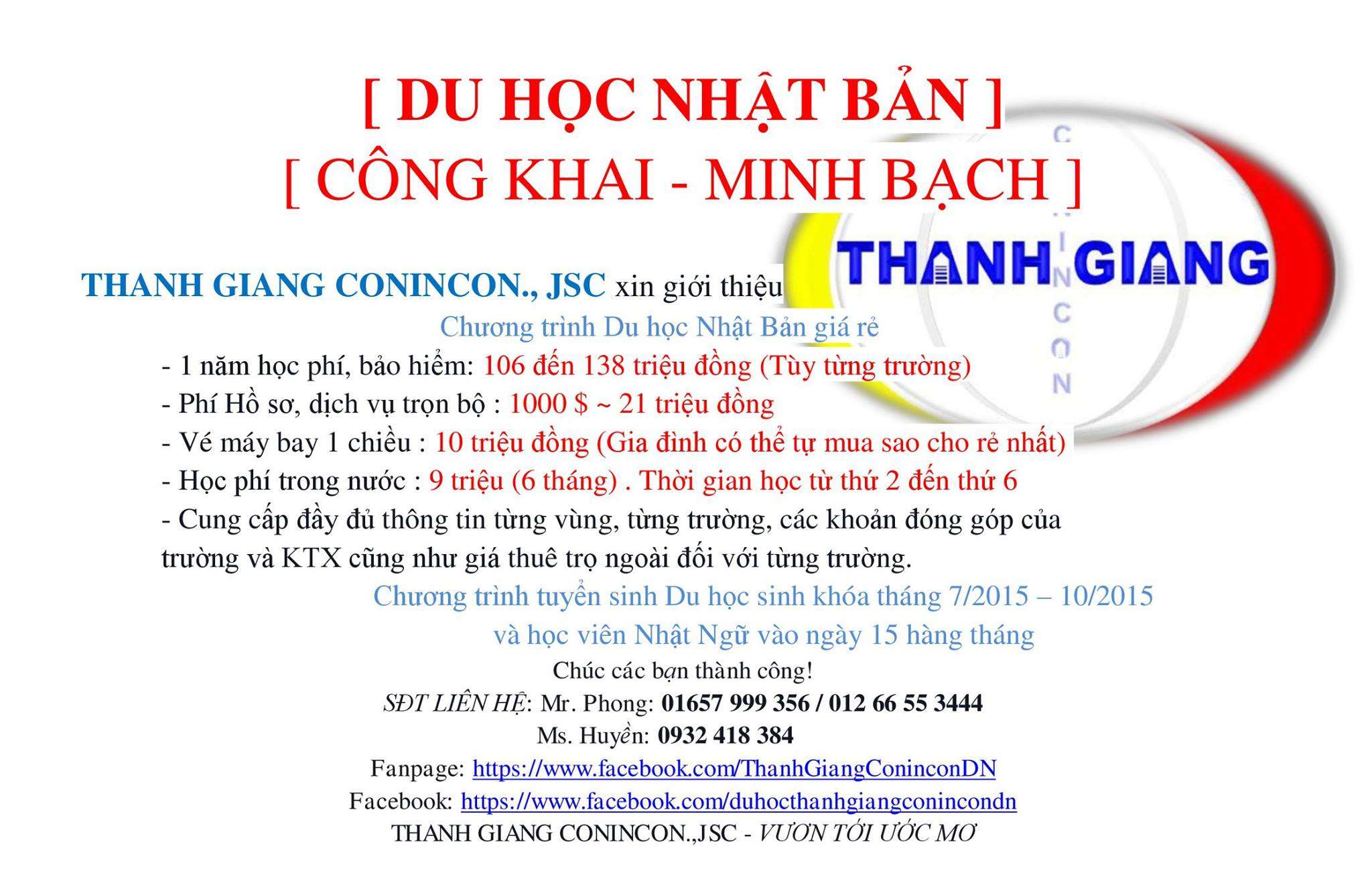 Trung tâm Du học Thanh Giang Conincon - Hải Châu