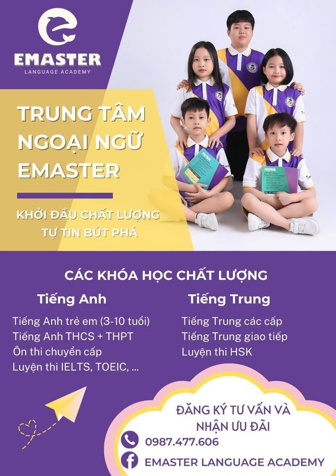 Trung tâm Emaster Language Academy - Từ Sơn
