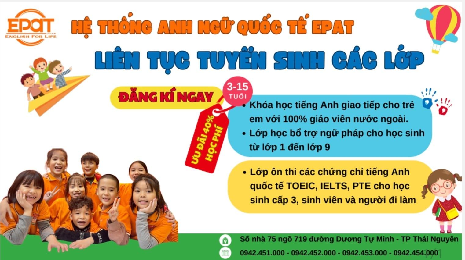 Trung tâm EPAT English - Thái Nguyên