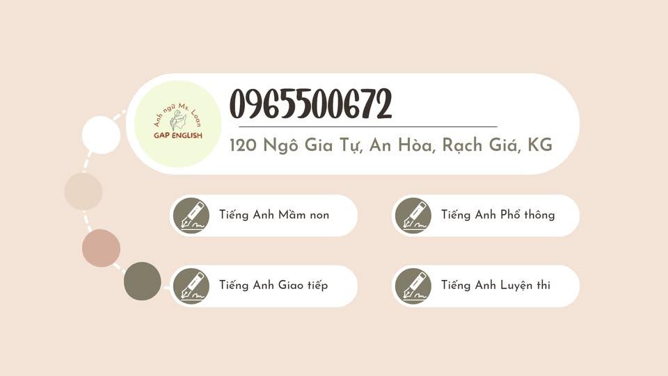 Trung tâm GAP English - Anh ngữ Ms. Loan - Rạch Giá