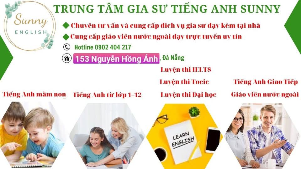 Trung tâm Gia sư Tiếng Anh Sunny - Hòa Vang
