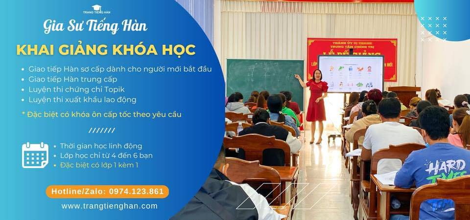Trung tâm Gia sư Tiếng Hàn - Cần Thơ
