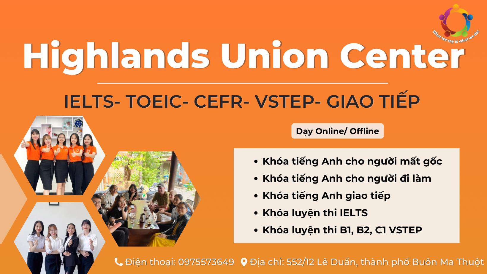 Trung tâm Highlands Union - Ielts Toeic B1 B2 C1 Vstep - Cơ sở 1