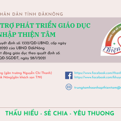 Trung tâm hỗ trợ phát triển giáo dục hòa nhập Thiện Tâm - Cs2 Đăk Nông