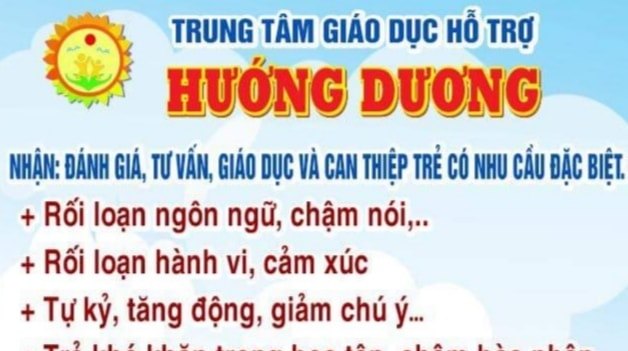 Trung tâm Hướng Dương Huế dạy trẻ tự kỷ chậm nói