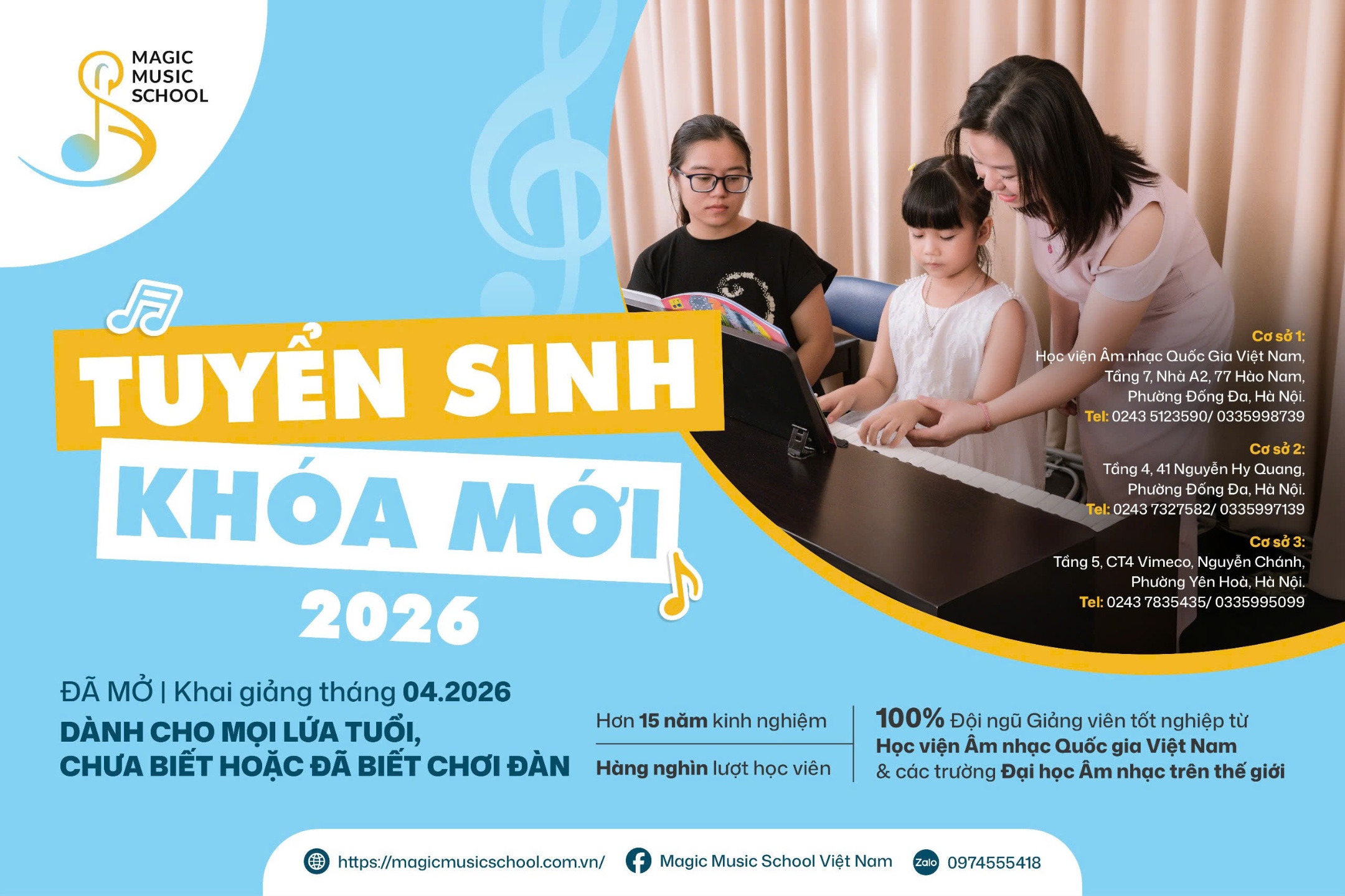 Trung Tâm Piano Và Nghệ Thuật Cho Trẻ Em - Magic Music School Việt Nam