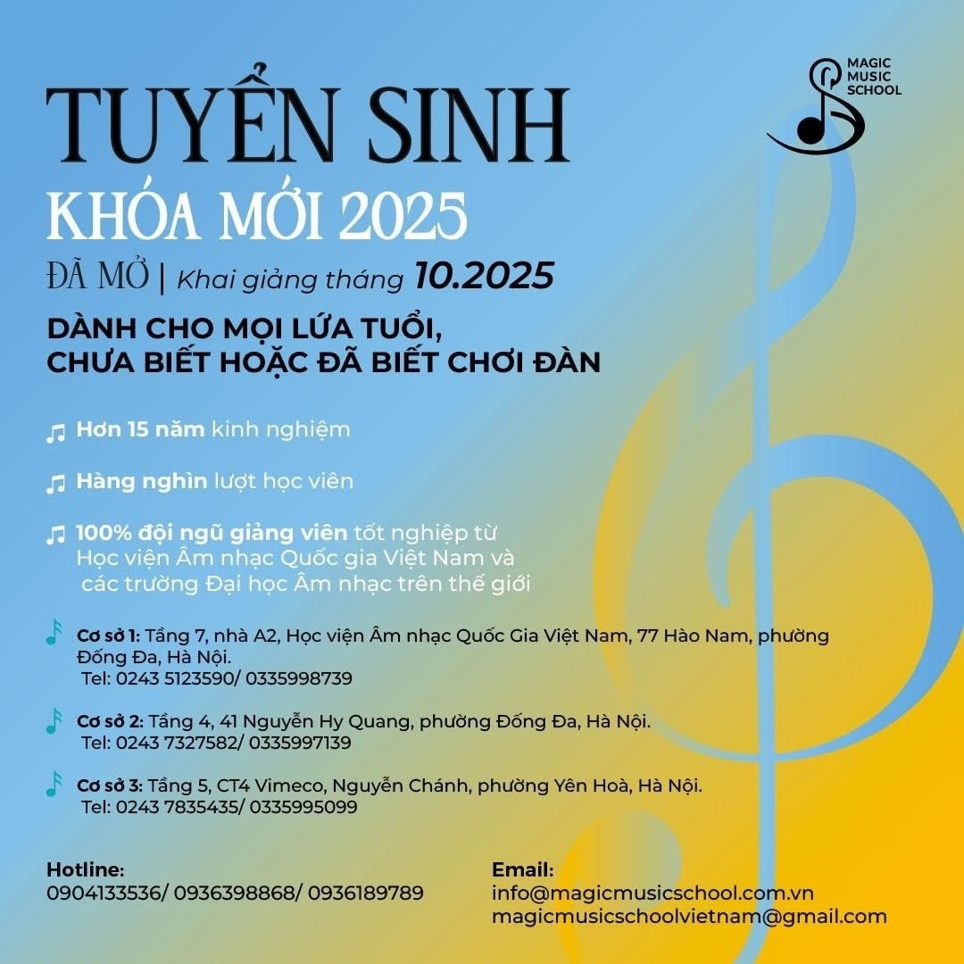 Trung Tâm Piano Và Nghệ Thuật Cho Trẻ Em - Magic Music School Việt Nam