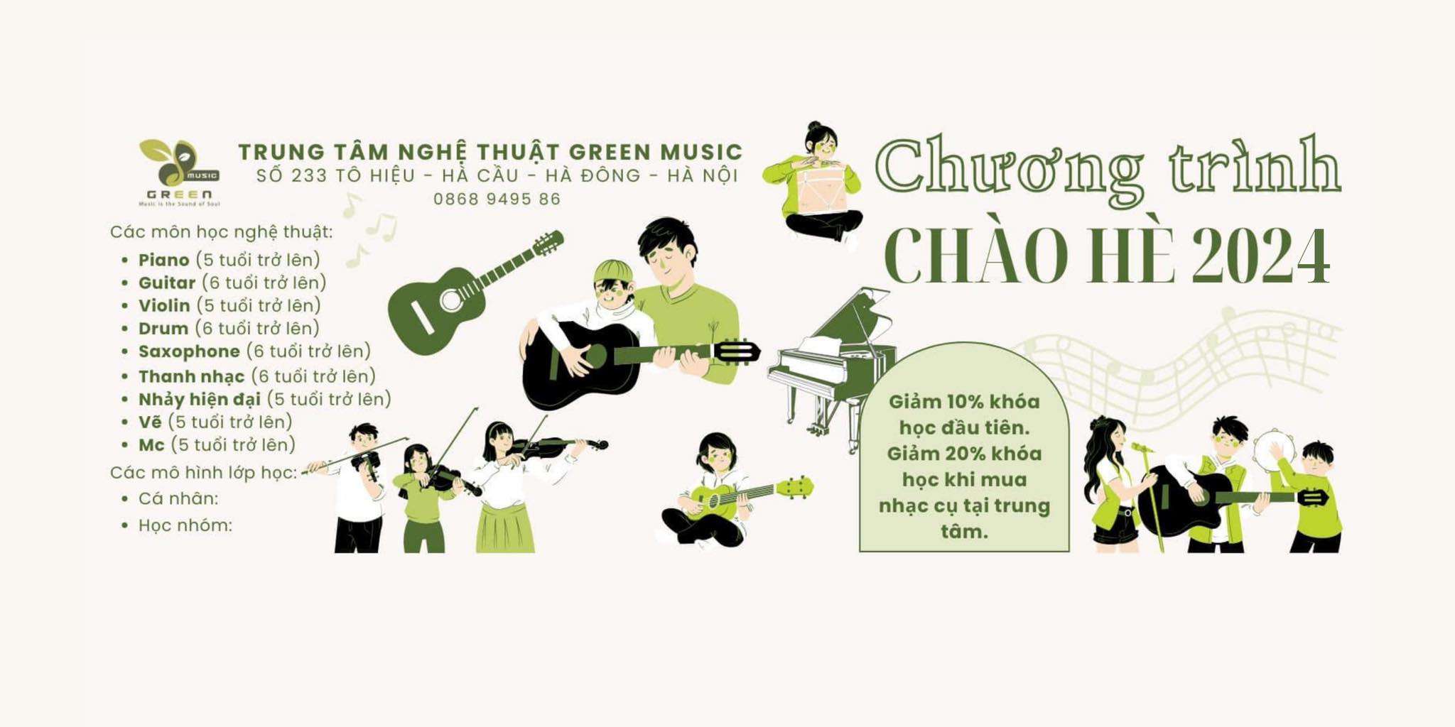 Trung tâm nghệ thuật GreenMusic - Hà Cầu