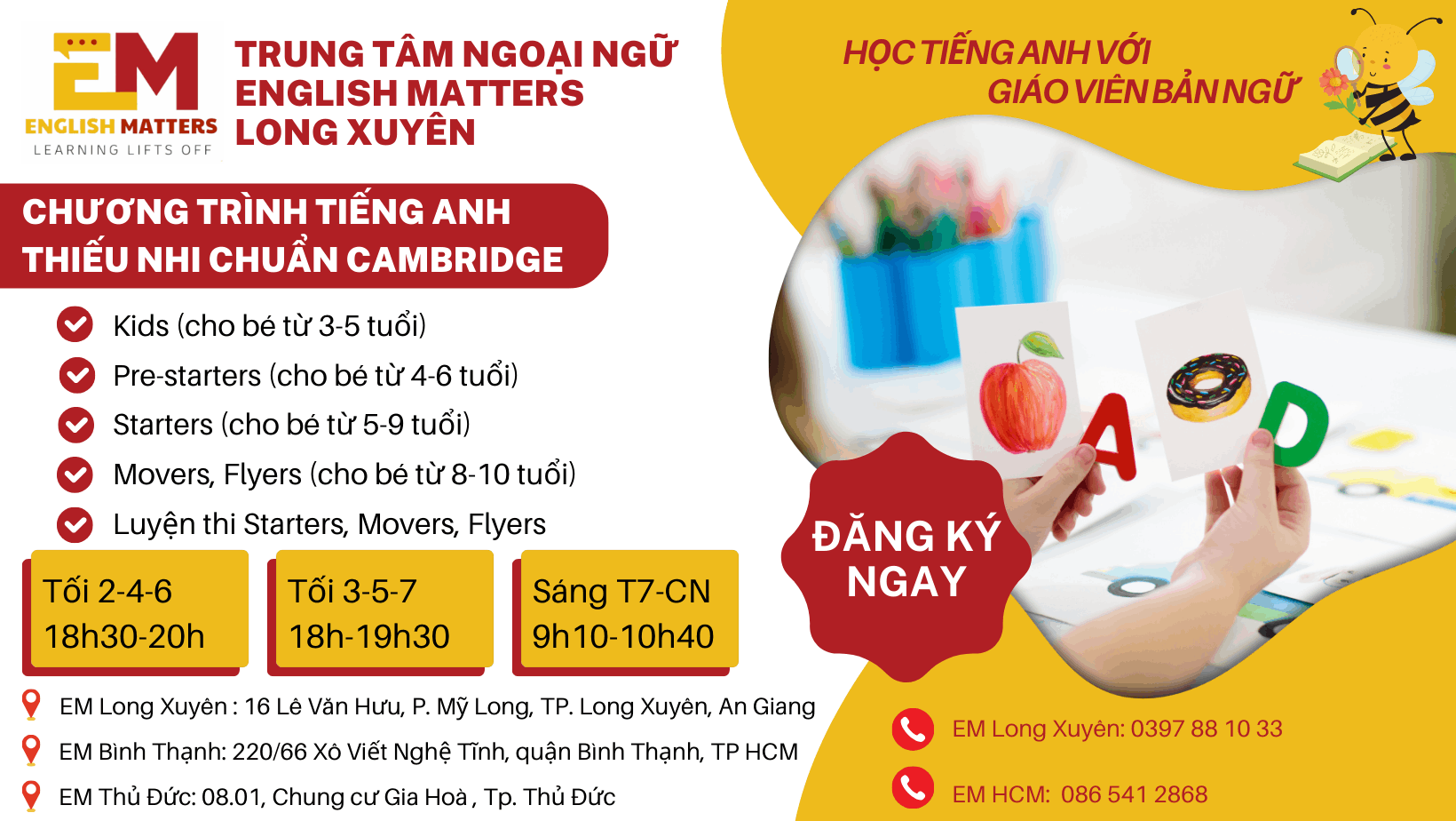 Trung tâm Ngoại Ngữ English Matters - Long Xuyên