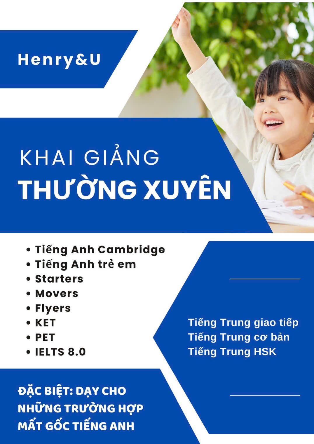 Trung tâm Ngoại Ngữ Henry & U - Ninh Kiều