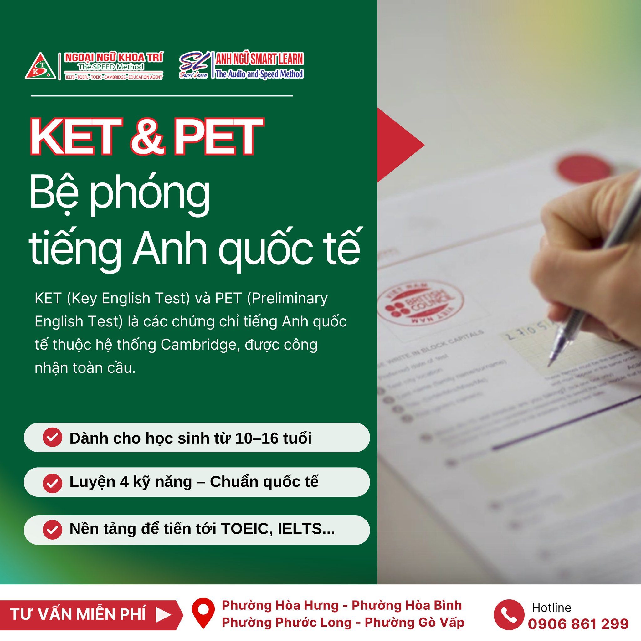 Trung tâm Ngoại Ngữ Khoa Trí - Quận 10