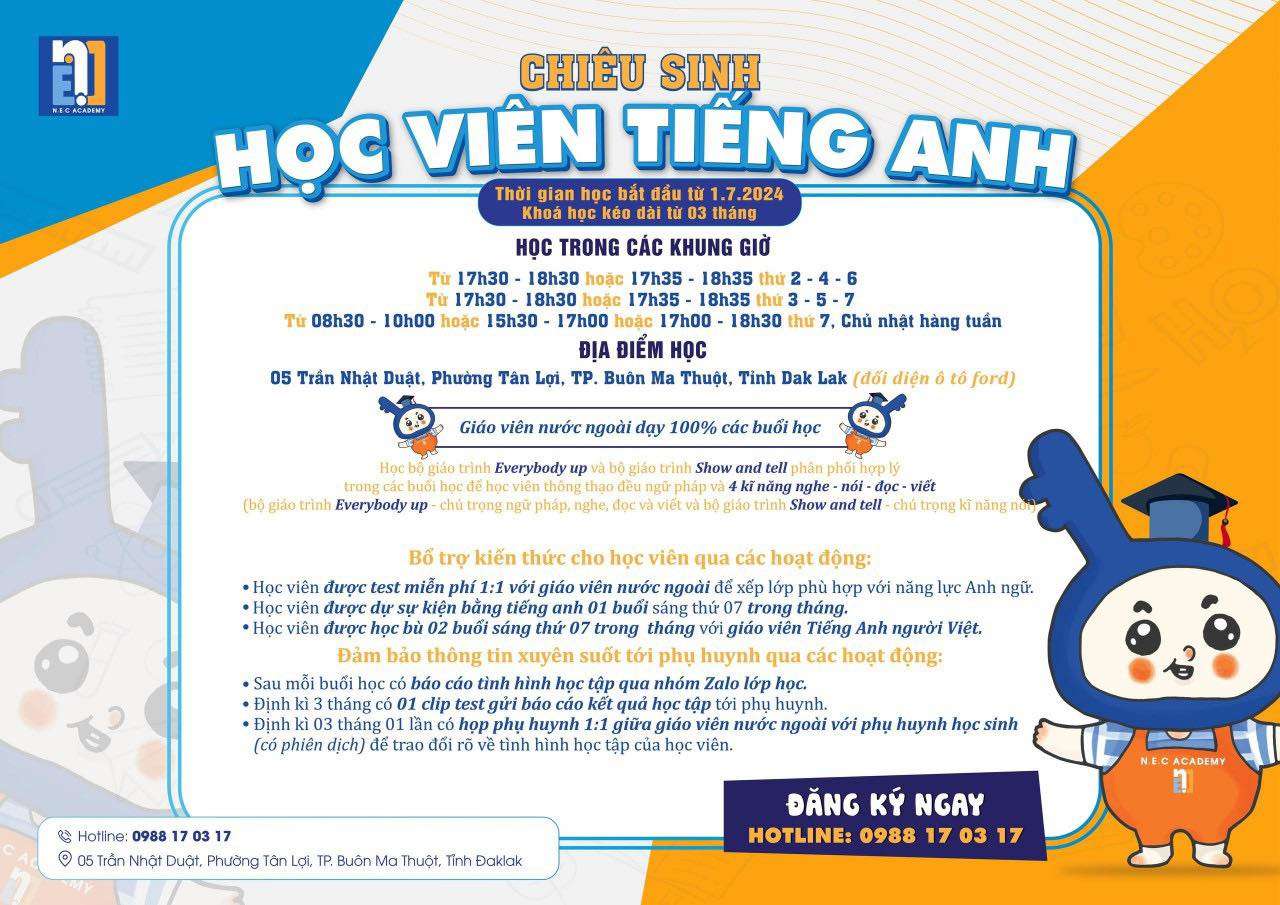 Trung tâm Ngoại Ngữ Nec Academy - Buôn Ma Thuật