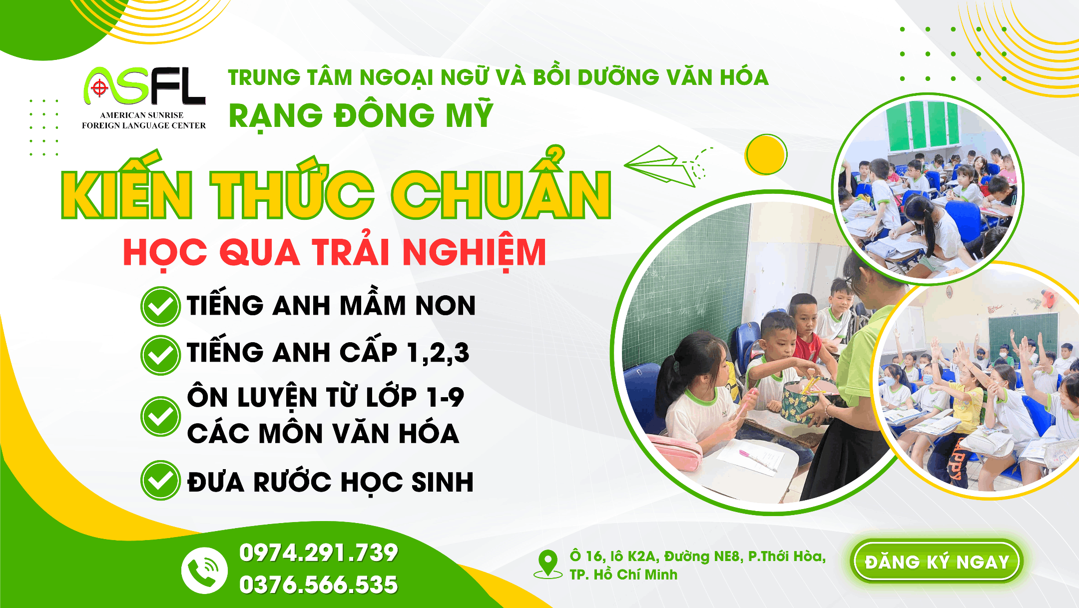 TRUNG TÂM NGOẠI NGỮ VÀ BỒI DƯỠNG VĂN HÓA RẠNG ĐÔNG MỸ  - THỚI HÒA