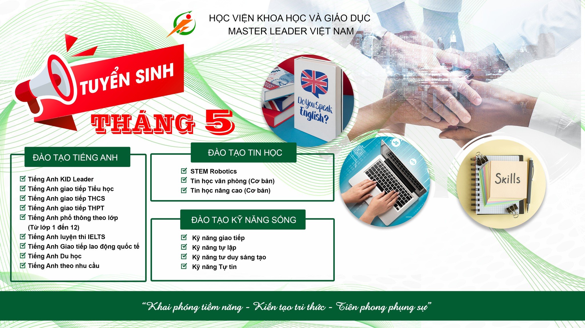Trung tâm Ngoại ngữ, Tin học Master Leader - Quảng Ninh