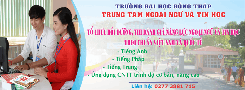 Trung tâm Ngoại ngữ và Tin học - Trường Đại học Đồng Tháp