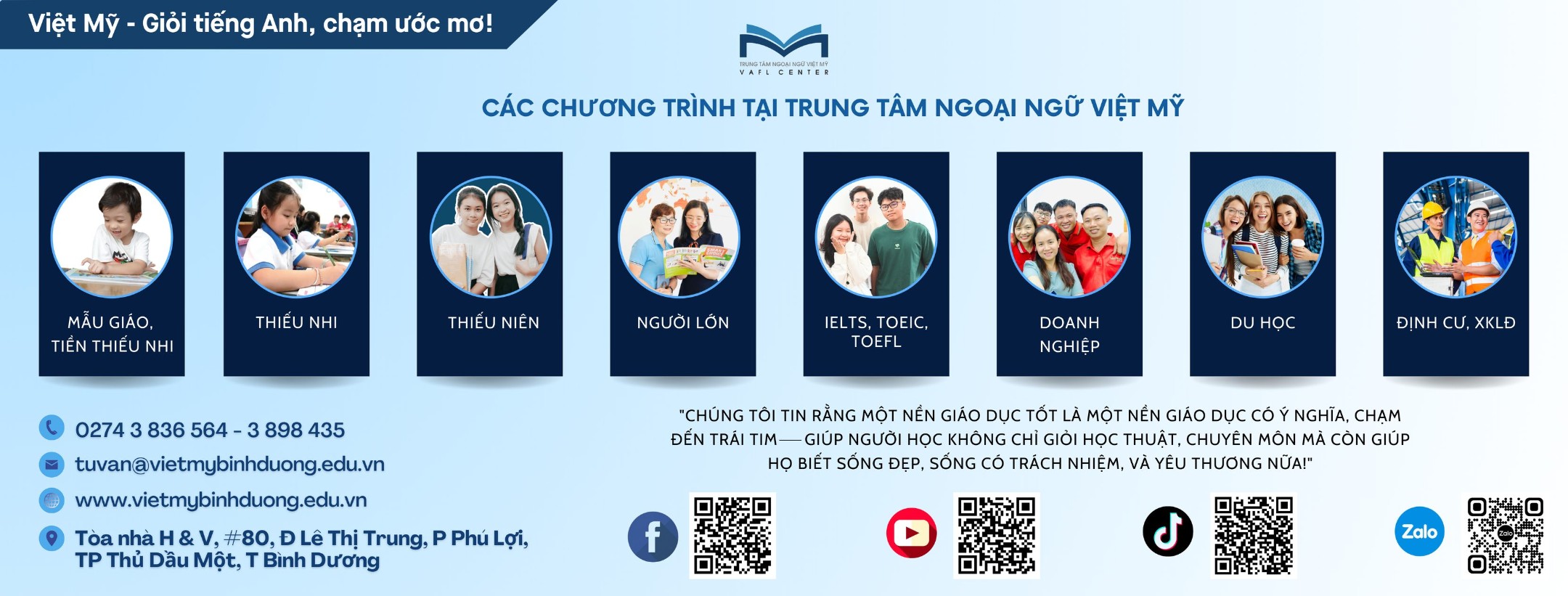 Trung tâm Ngoại ngữ Việt Mỹ Bình Dương - Thủ Dầu Một