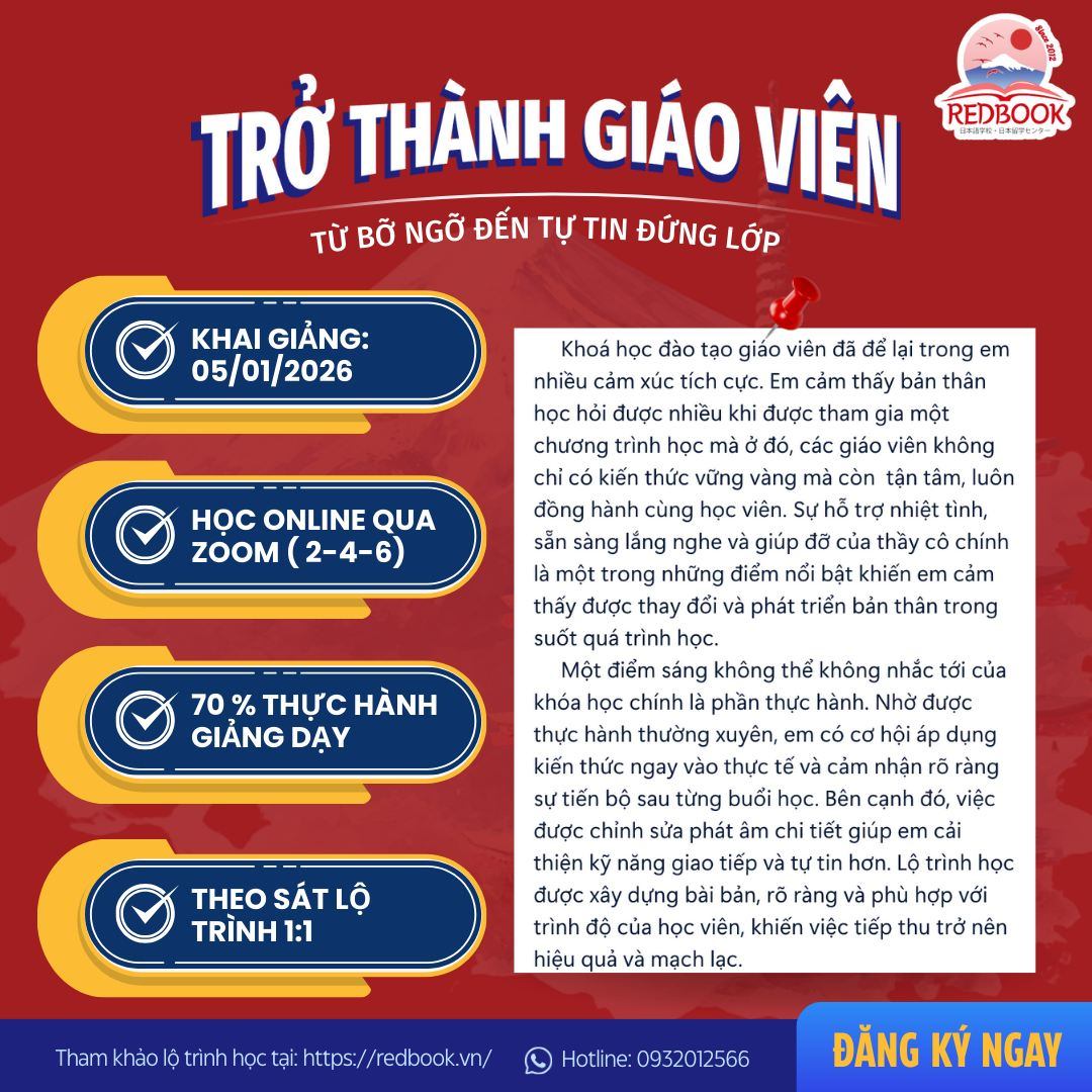 Trung tâm Nhật ngữ và Du học REDBOOK - Bình Thạnh