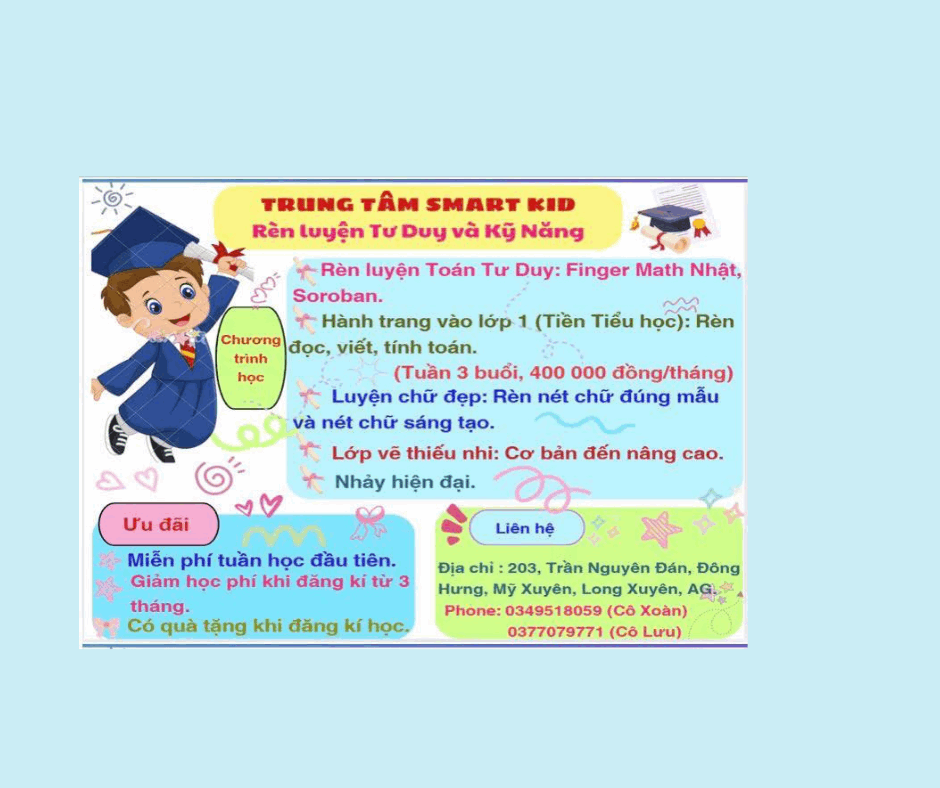 Trung Tâm Kỹ Năng Smart Kid - Long Xuyên