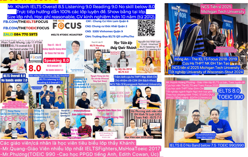 Trung tâm The IELTS FOCUS - Thủ Đức