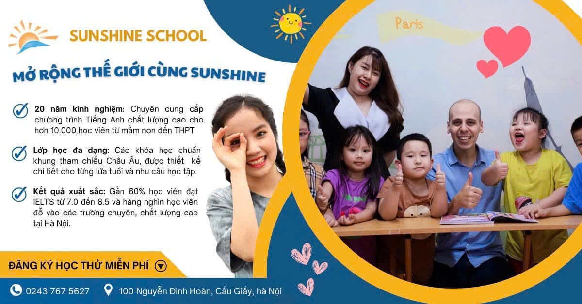 Trung Tâm Tiếng Anh Sunshine - Hoàng Quốc Việt
