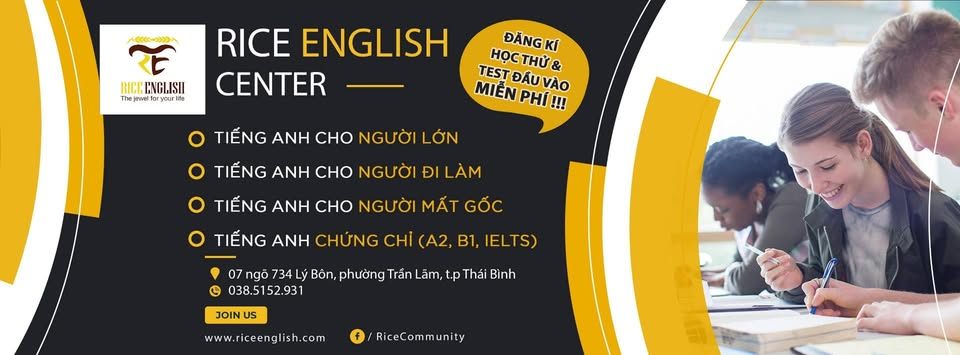 Trung tâm Tiếng Anh Thái Bình - RiceEnglish