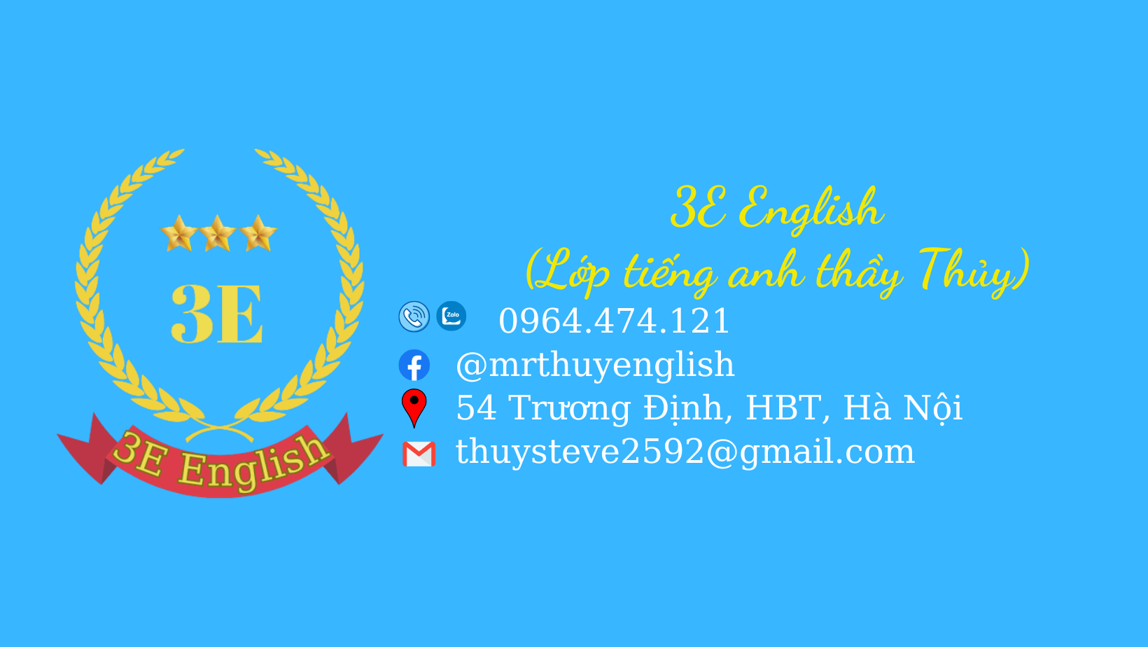 Trung tâm Tiếng Anh Thầy Thủy 3S - Trương Định