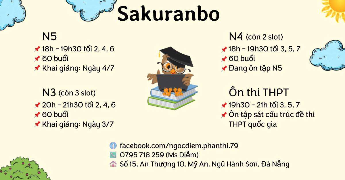 Trung tâm tiếng Nhật Sakuranbo - Ngũ Hành Sơn