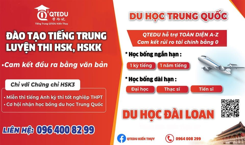 Trung tâm Tiếng Trung QTEDU - Kiến Thụy