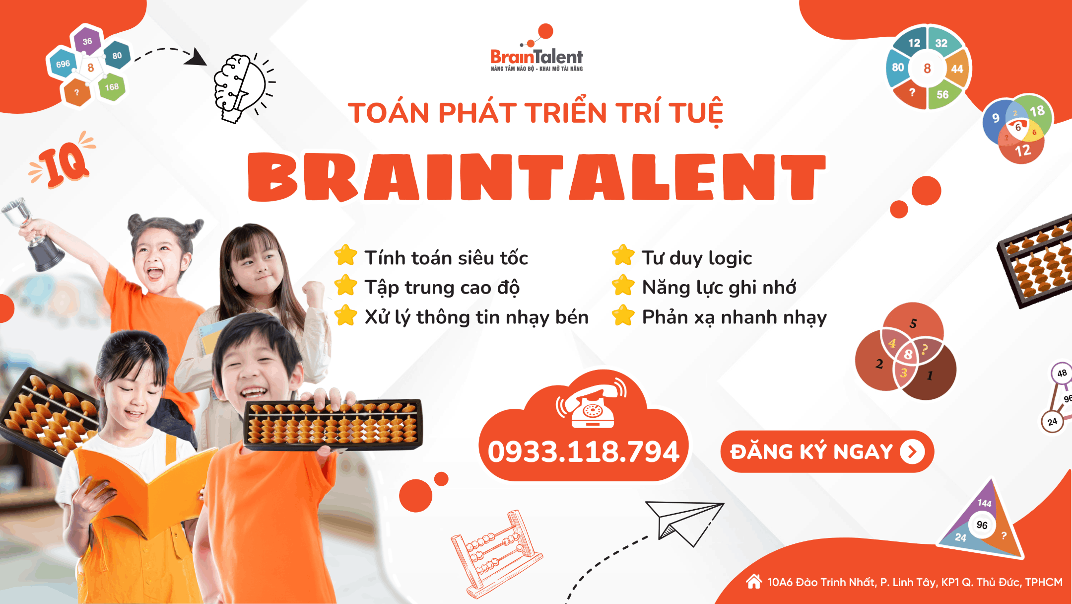 Trung Tâm Toán Phát Triển Trí Tuệ BrainTalent - Thủ Đức