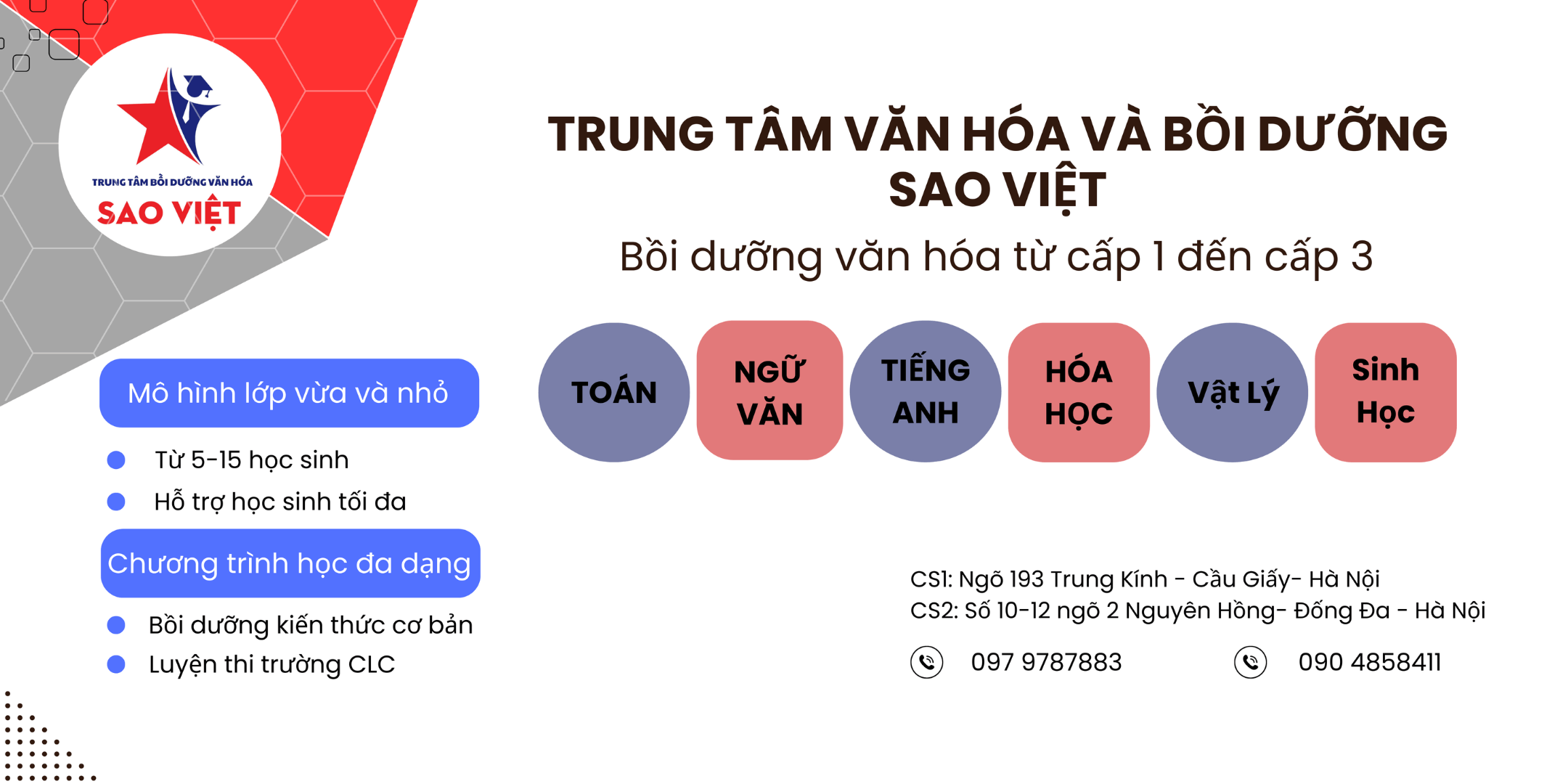 Trung tâm Văn hóa và bồi dưỡng Sao Việt - Đống Đa
