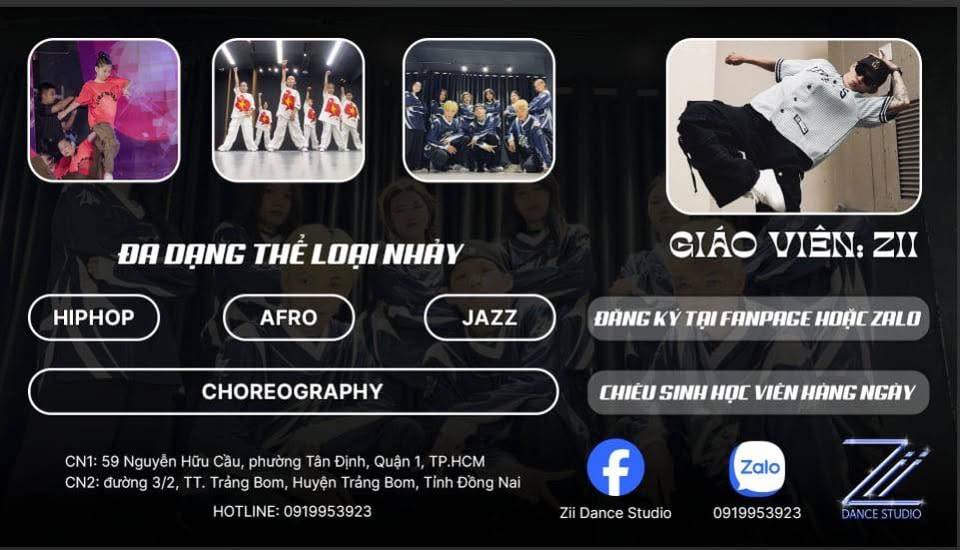 Trung tâm Zii Dance Studio - Cơ sở 1