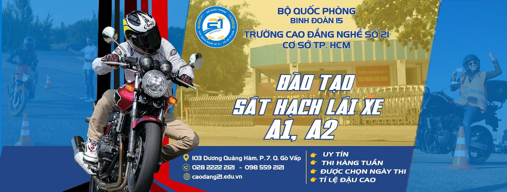 Trường Cao Đẳng Nghề Số 21 BQP - Cơ Sở TP.HCM - Gò Vấp