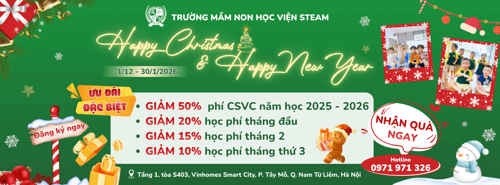 Trường Mầm Non Học Viện STEAM - STEAM Academy Preschool - Tây Mỗ