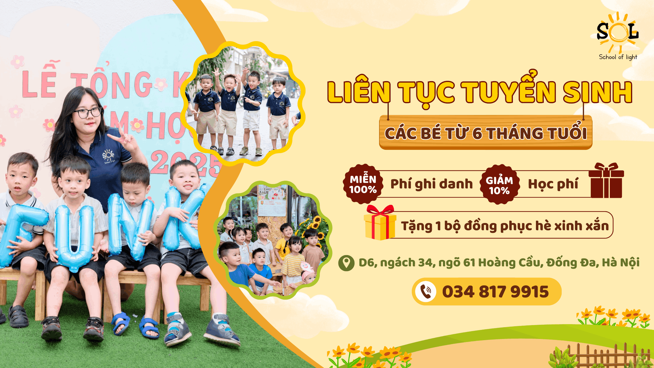 Trường mầm non SOL (SOL Preschool) - Hoàng Cầu