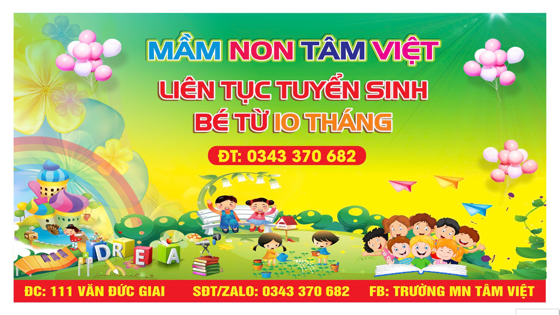 Trường Mầm Non Tâm Việt - TP.Vinh