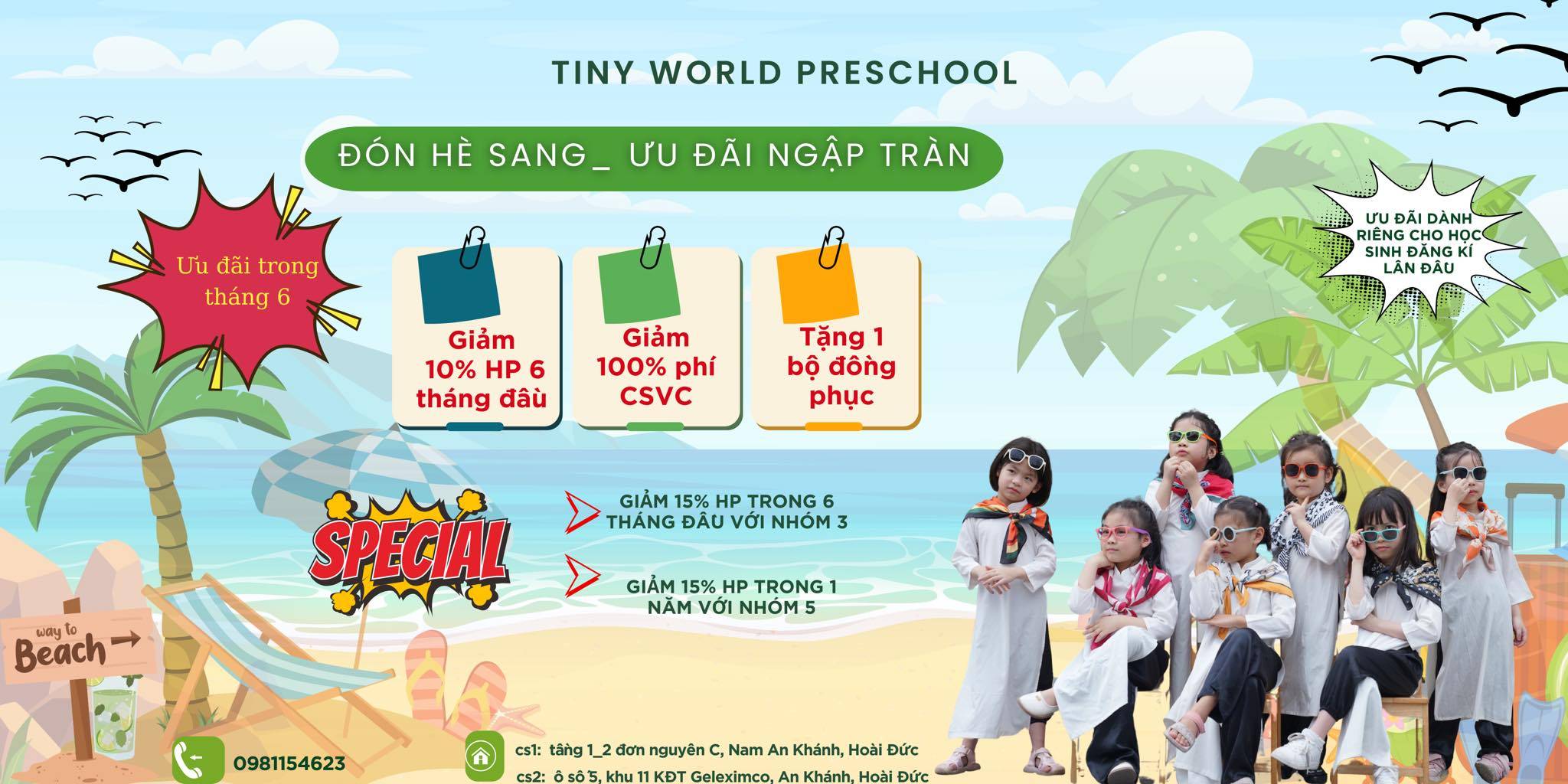 Trường mầm non Tiny World CS2 - An Khánh