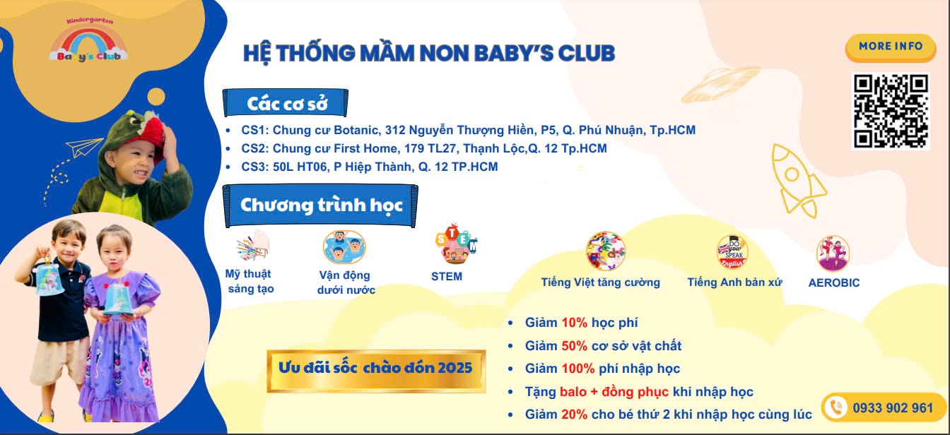 Trường Mầm Non Vườn Bé Yêu - Thạnh Lộc