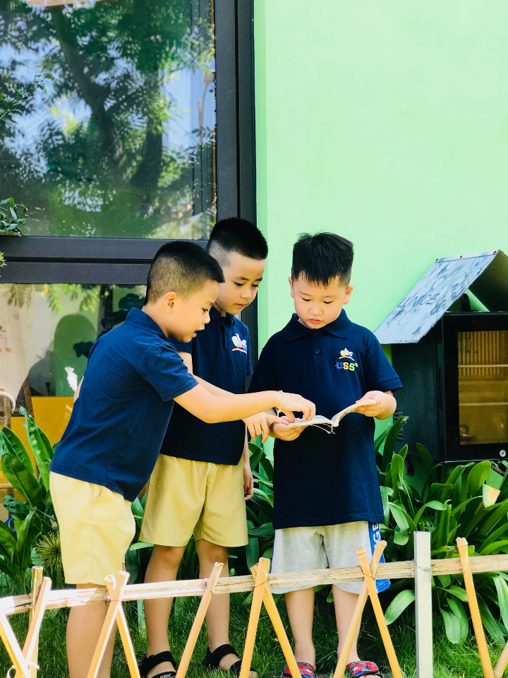 Học sinh mầm non InterKids đang vui chơi