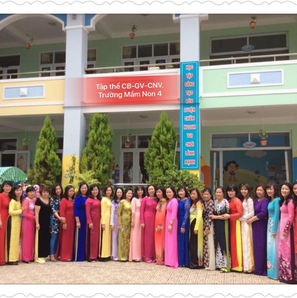 Trường Mầm Non 4 - Đường Bà Triệu, Phường 4