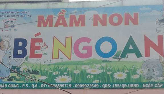 Trường mầm non Bé Ngoan - Phường 5